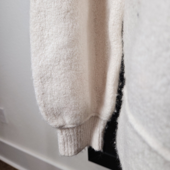 FREE PEOPLE ECHO BEACH CREAM COWL NECK SWEATER SIZE MEDIUM - Picture 5 of 13